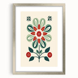 Scandinavian Wall Decor | Minimalist Floral Nordic Art Print | Hygge Style