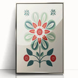 Scandinavian Wall Decor | Minimalist Floral Nordic Art Print | Hygge Style