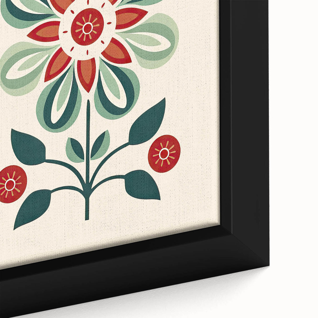 Scandinavian Wall Decor | Minimalist Floral Nordic Art Print | Hygge Style