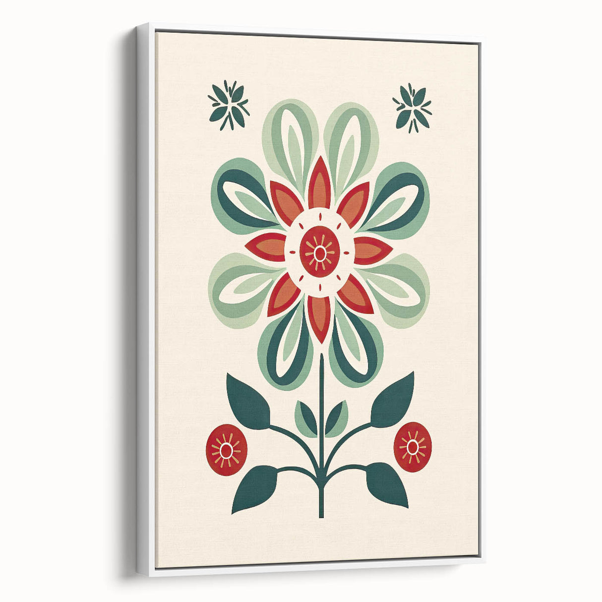 Scandinavian Wall Decor | Minimalist Floral Nordic Art Print | Hygge Style