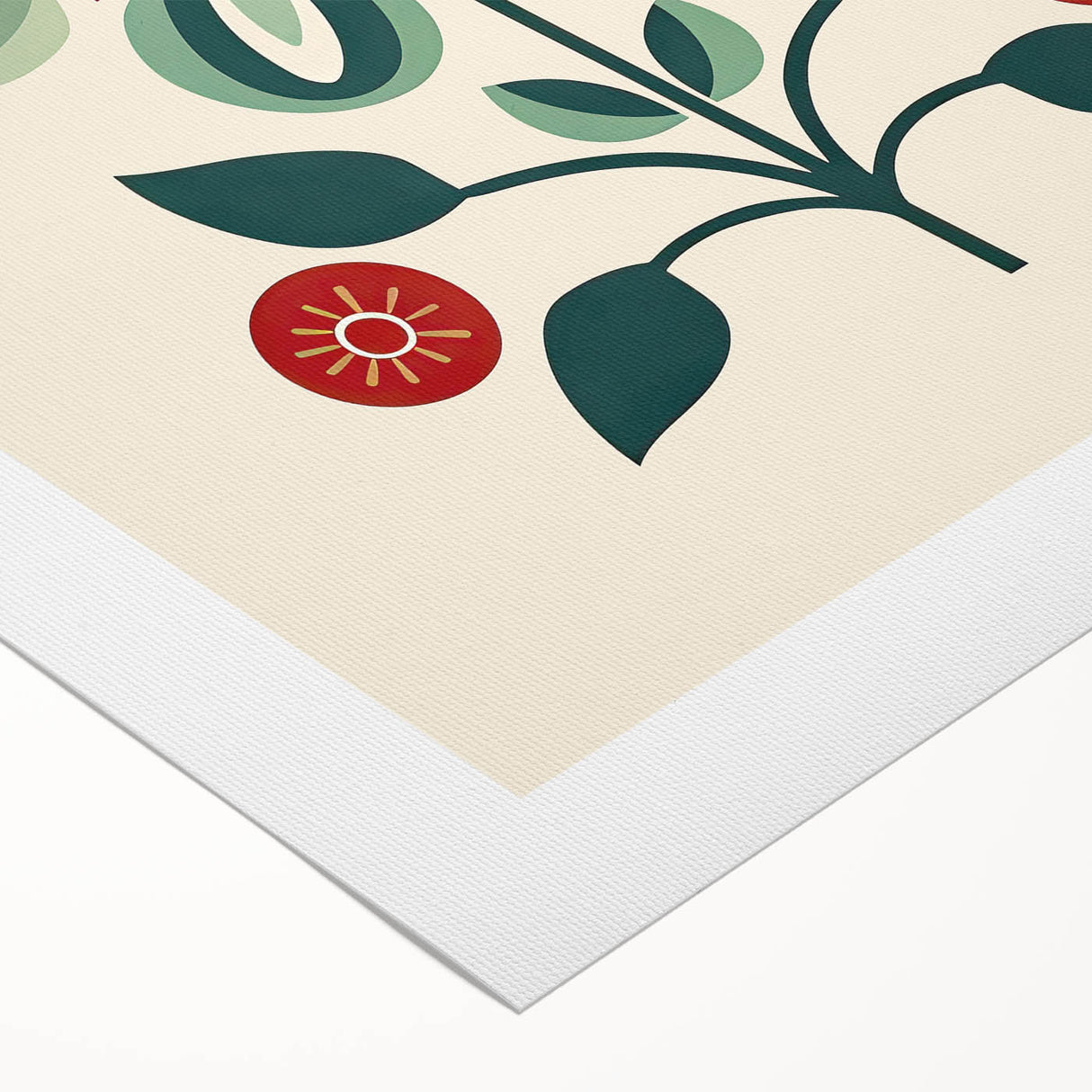 Scandinavian Wall Decor | Minimalist Floral Nordic Art Print | Hygge Style