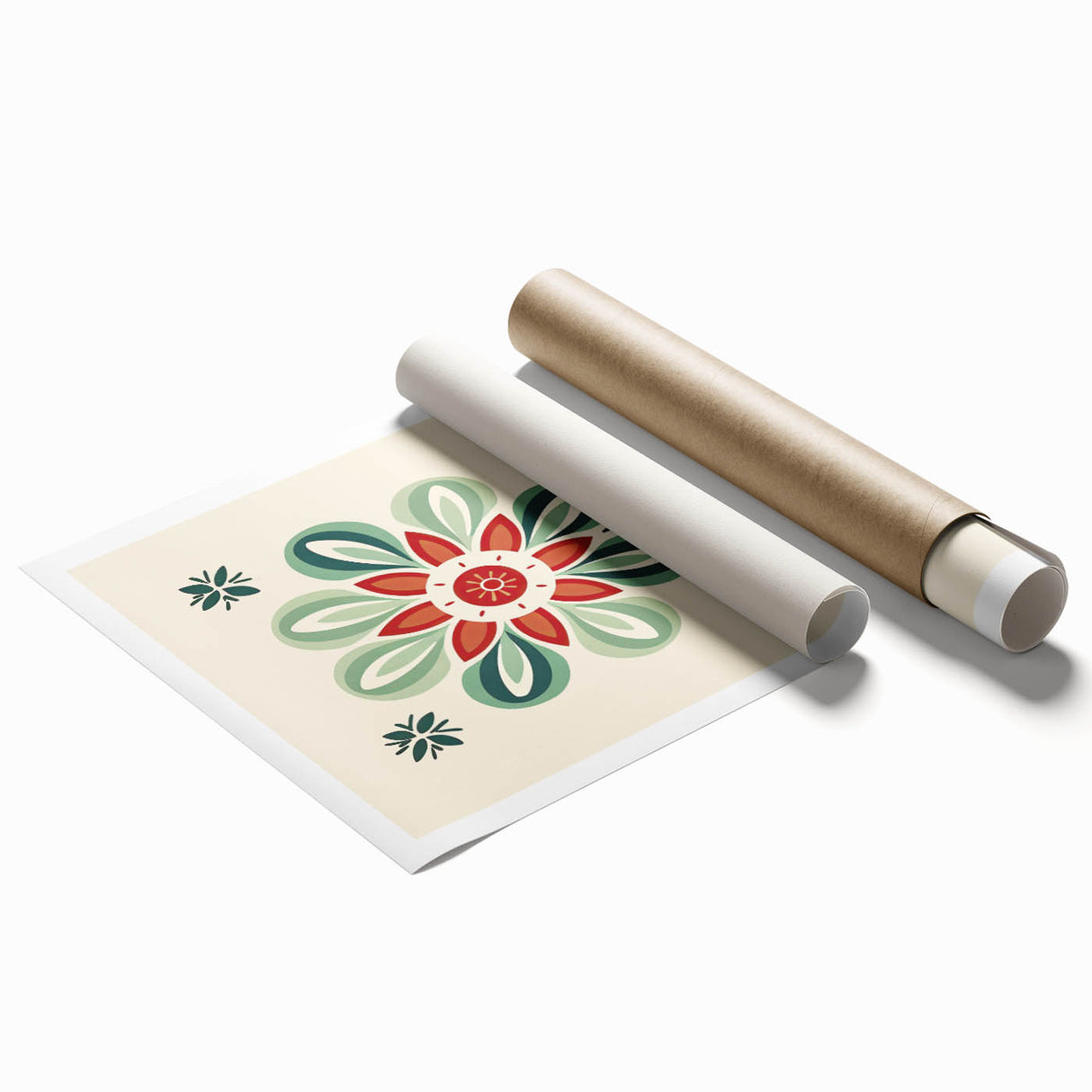 Scandinavian Wall Decor | Minimalist Floral Nordic Art Print | Hygge Style