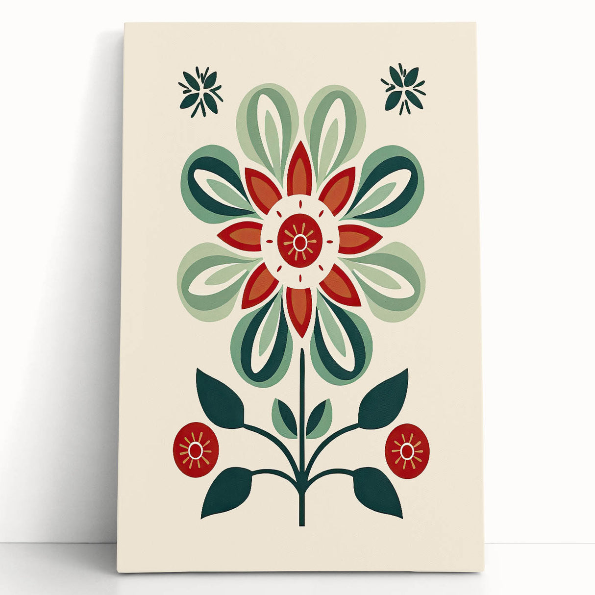Scandinavian Wall Decor | Minimalist Floral Nordic Art Print | Hygge Style