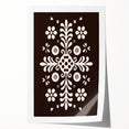 Minimalist Scandinavian Wall Decor | Nordic Floral Art Print | Hygge Style