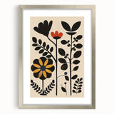 Scandinavian Wall Decor | Bold Minimalist Floral Nordic Art Print | Hygge
