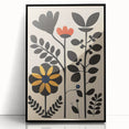 Scandinavian Wall Decor | Bold Minimalist Floral Nordic Art Print | Hygge