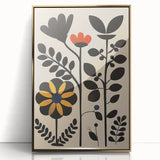 Scandinavian Wall Decor | Bold Minimalist Floral Nordic Art Print | Hygge