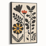 Scandinavian Wall Decor | Bold Minimalist Floral Nordic Art Print | Hygge