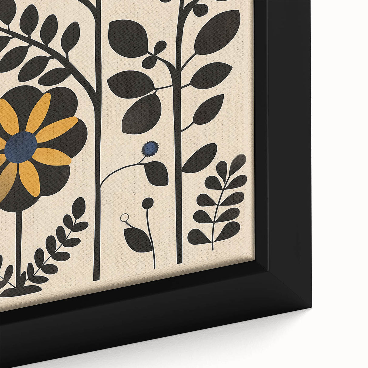 Scandinavian Wall Decor | Bold Minimalist Floral Nordic Art Print | Hygge