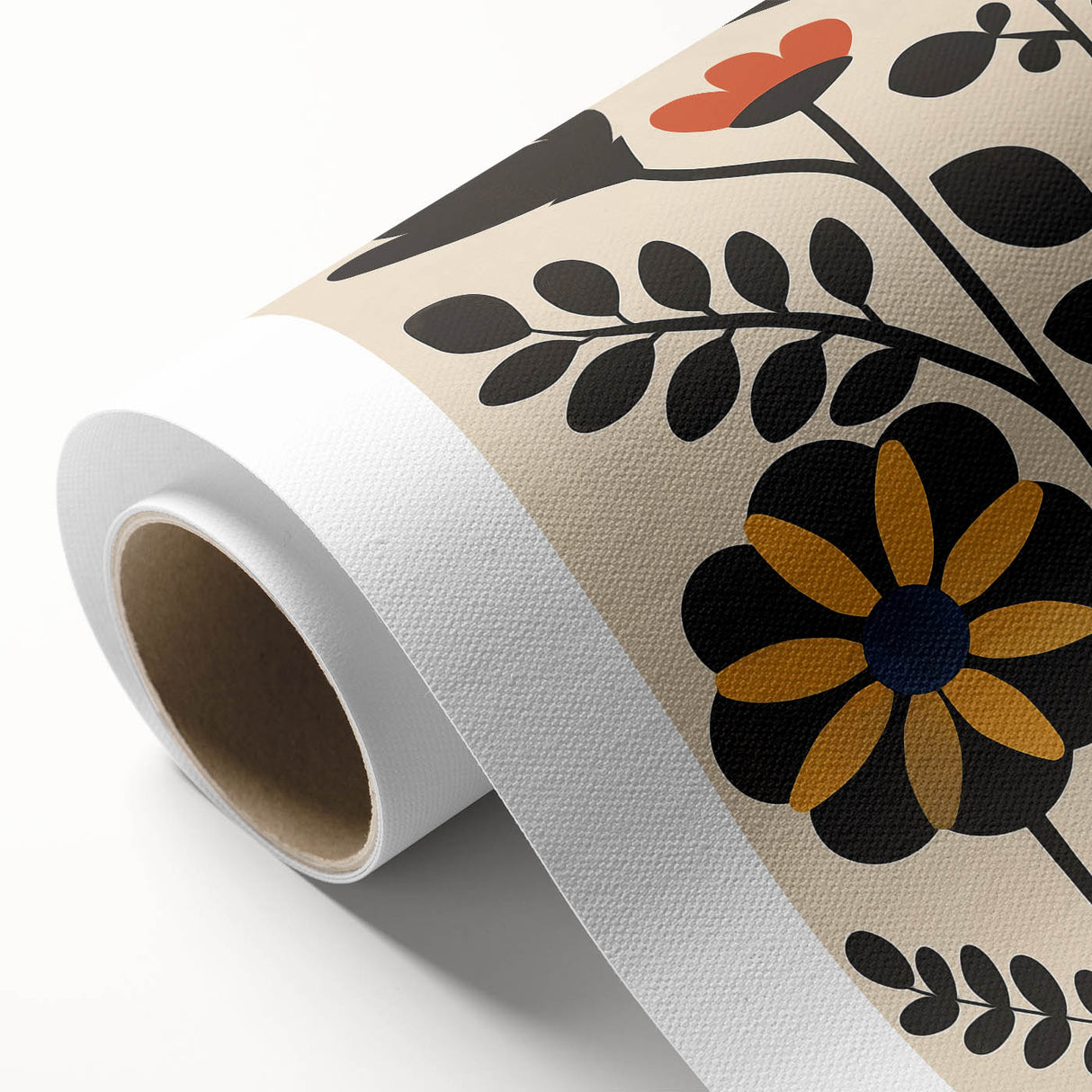 Scandinavian Wall Decor | Bold Minimalist Floral Nordic Art Print | Hygge