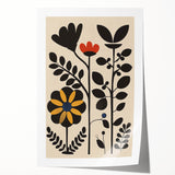 Scandinavian Wall Decor | Bold Minimalist Floral Nordic Art Print | Hygge
