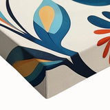 Scandinavian Wall Art | Vibrant Nordic Bird Floral Art Print | Hygge Style