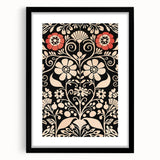 Scandinavian Wall Decor | Elegant Nordic Floral Art Print | Hygge Style
