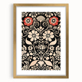 Scandinavian Wall Decor | Elegant Nordic Floral Art Print | Hygge Style