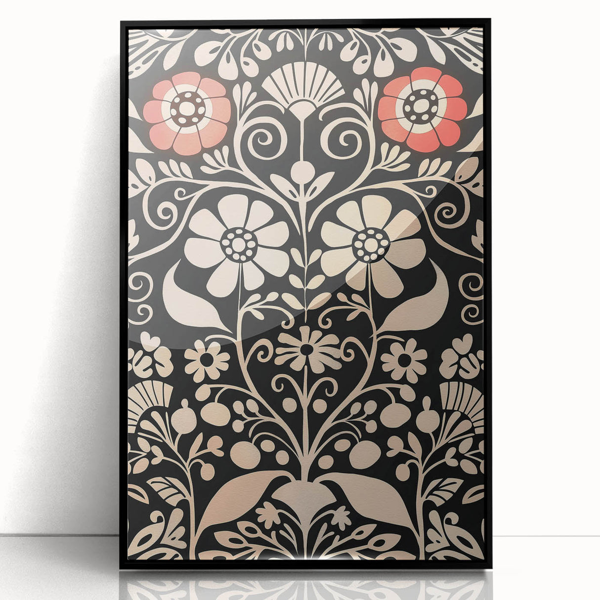Scandinavian Wall Decor | Elegant Nordic Floral Art Print | Hygge Style
