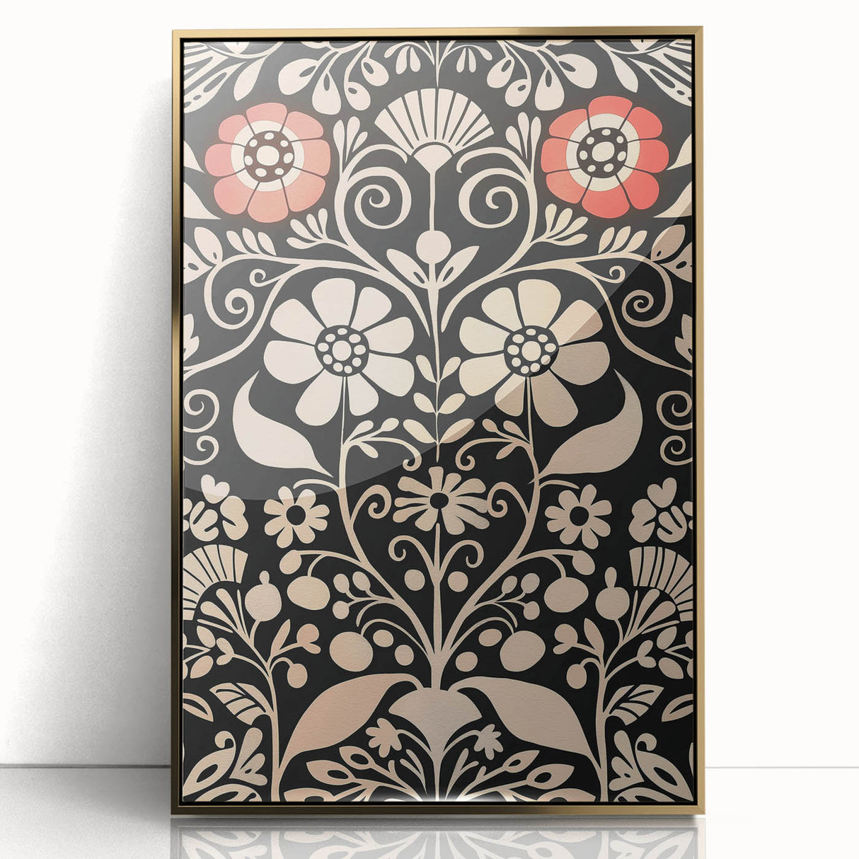 Scandinavian Wall Decor | Elegant Nordic Floral Art Print | Hygge Style
