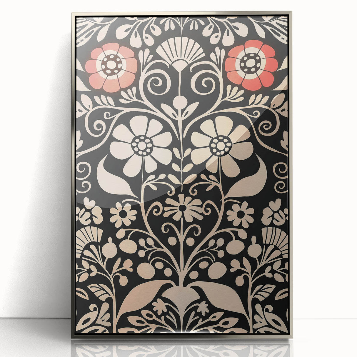 Scandinavian Wall Decor | Elegant Nordic Floral Art Print | Hygge Style