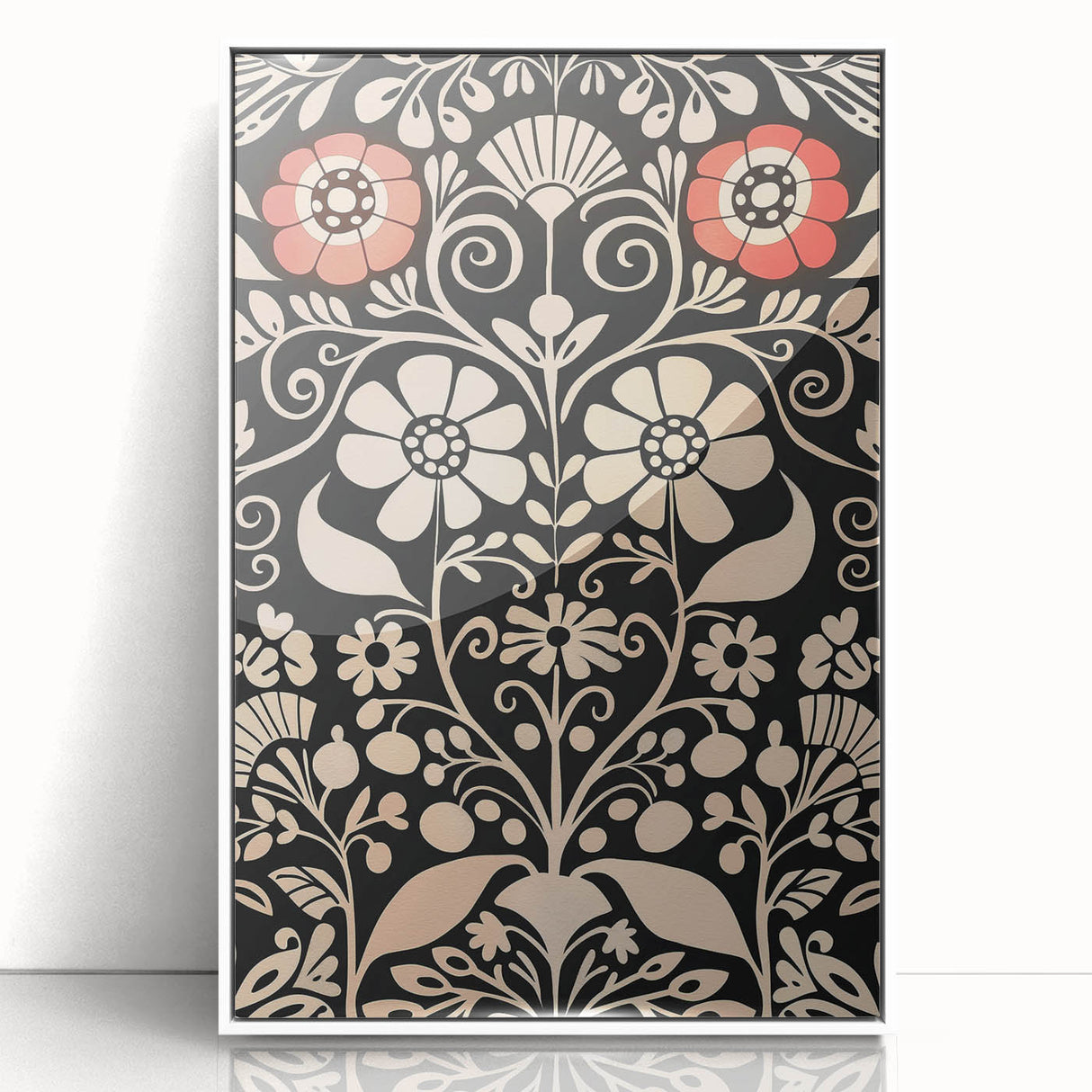 Scandinavian Wall Decor | Elegant Nordic Floral Art Print | Hygge Style