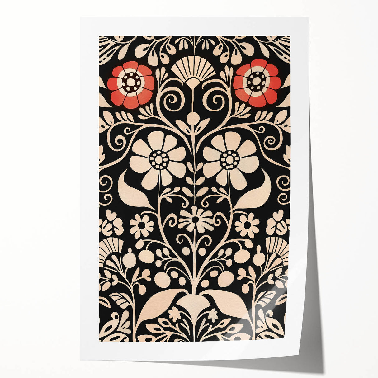 Scandinavian Wall Decor | Elegant Nordic Floral Art Print | Hygge Style