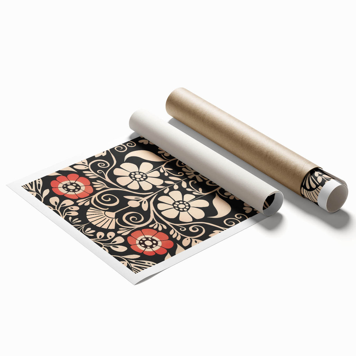 Scandinavian Wall Decor | Elegant Nordic Floral Art Print | Hygge Style