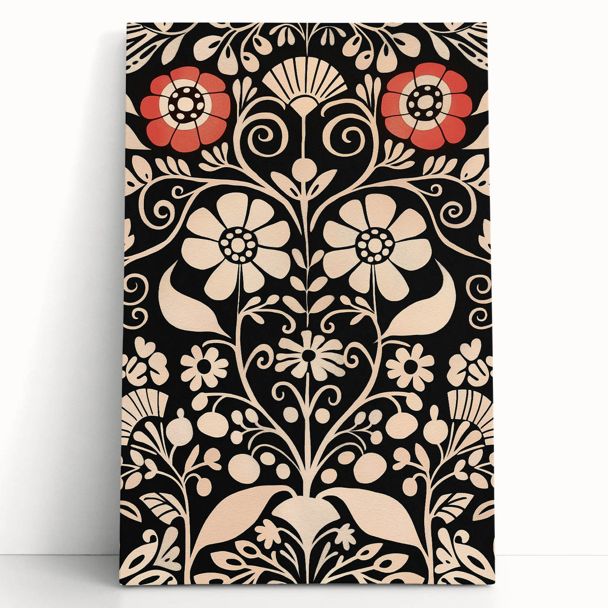 Scandinavian Wall Decor | Elegant Nordic Floral Art Print | Hygge Style
