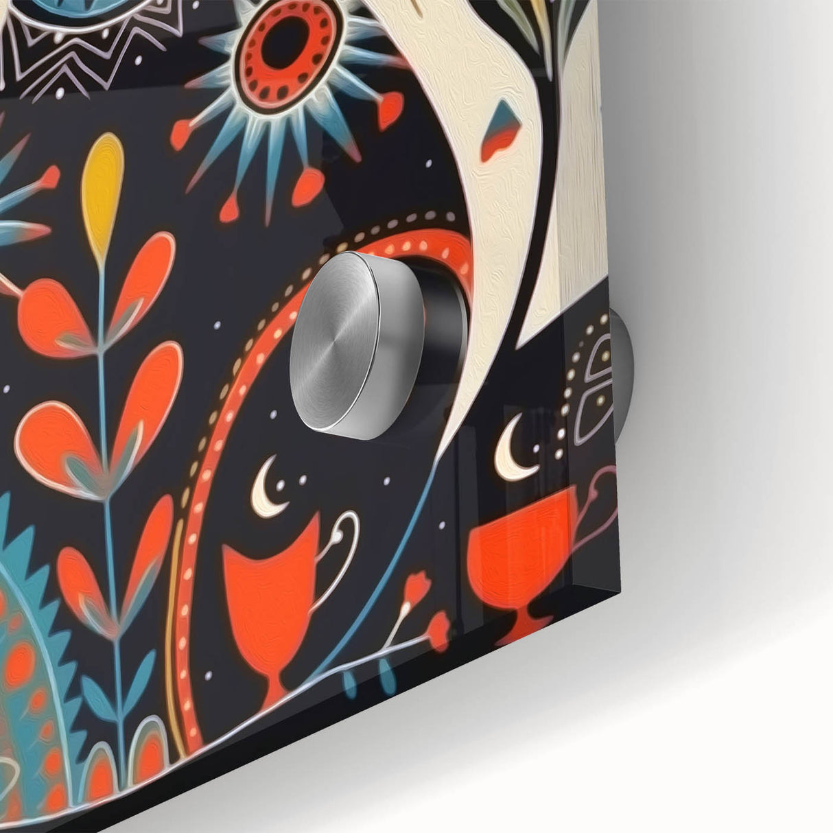 Scandinavian Wall Decor | Mystical Nordic Cat Art Print | Hygge Style