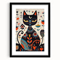 Scandinavian Wall Decor | Mystical Nordic Cat Art Print | Hygge Style