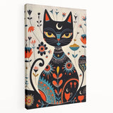 Scandinavian Wall Decor | Mystical Nordic Cat Art Print | Hygge Style