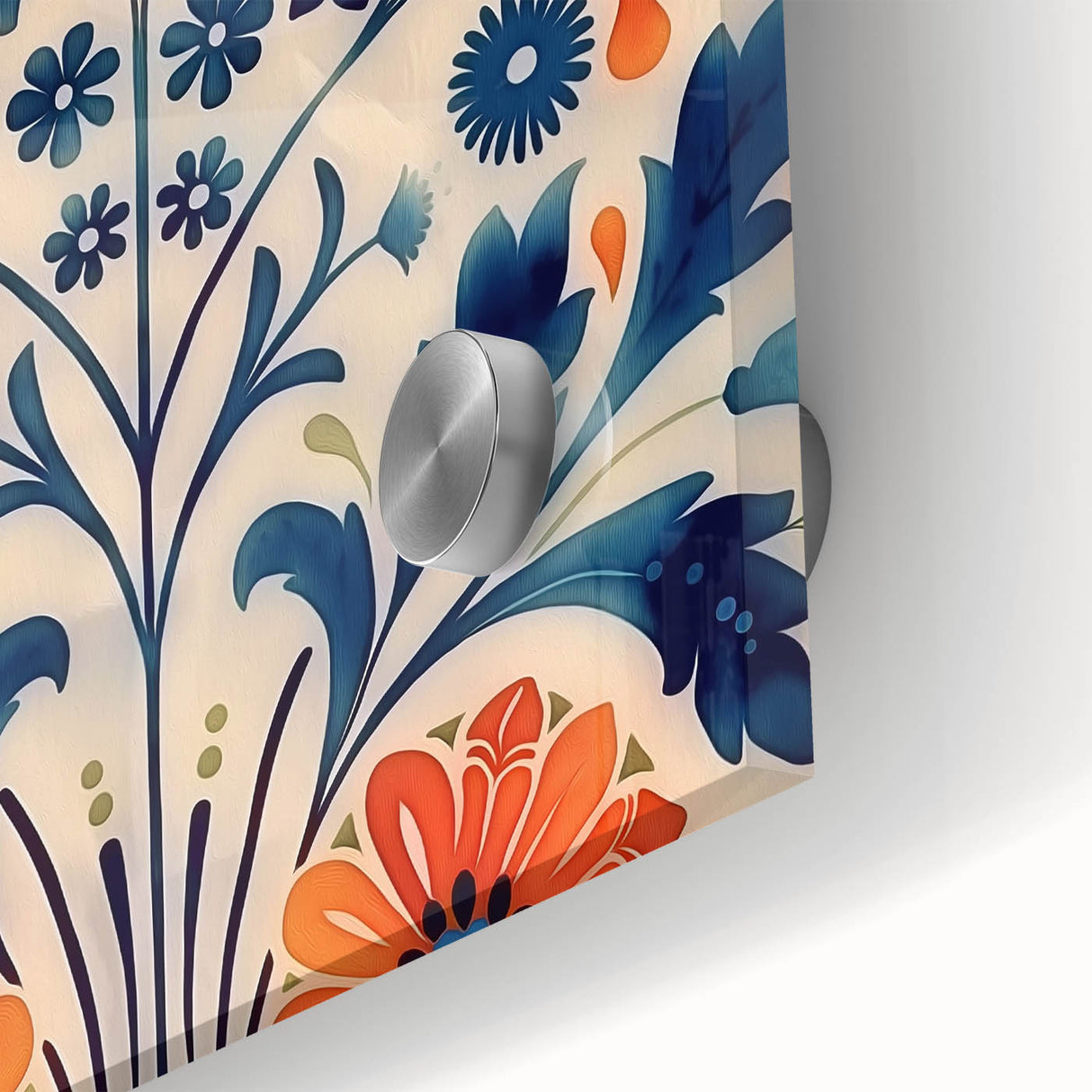 Scandinavian Wall Art | Bold Floral Nordic Art Print | Hygge Style
