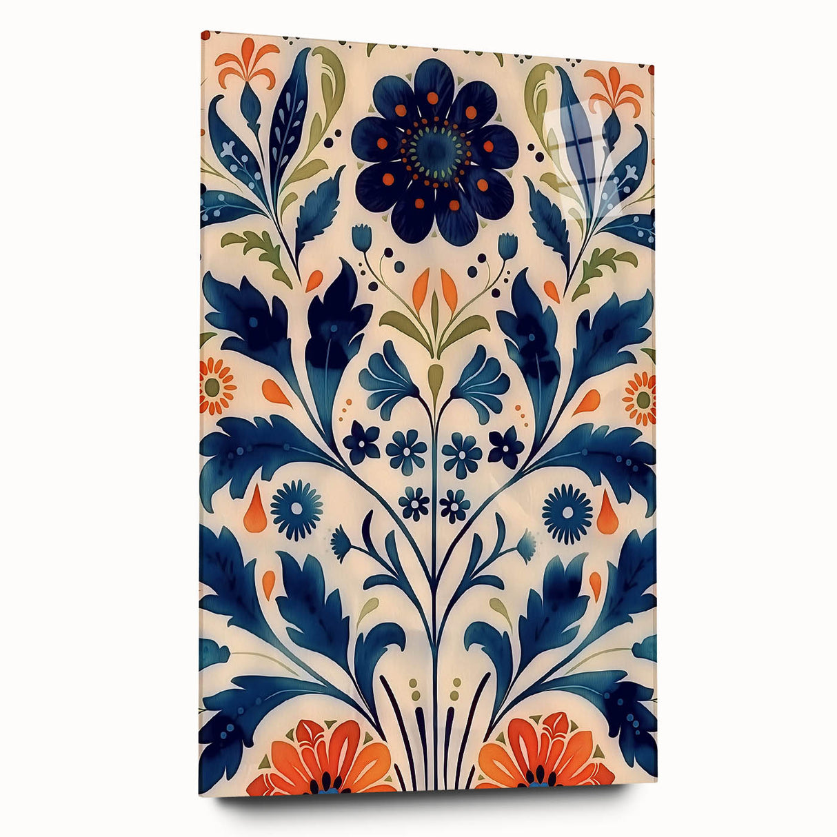 Scandinavian Wall Art | Bold Floral Nordic Art Print | Hygge Style