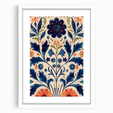 Scandinavian Wall Art | Bold Floral Nordic Art Print | Hygge Style