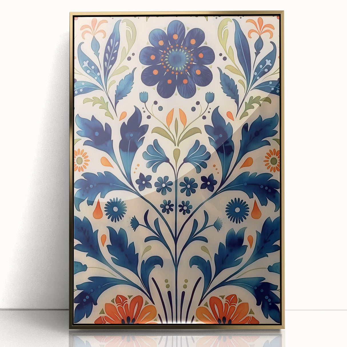 Scandinavian Wall Art | Bold Floral Nordic Art Print | Hygge Style