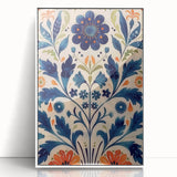 Scandinavian Wall Art | Bold Floral Nordic Art Print | Hygge Style