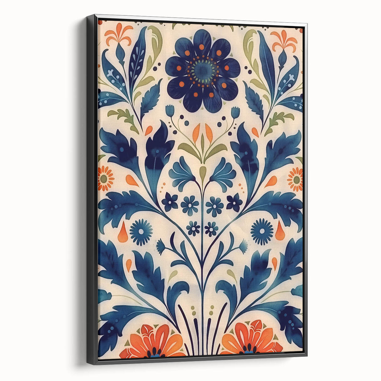 Scandinavian Wall Art | Bold Floral Nordic Art Print | Hygge Style