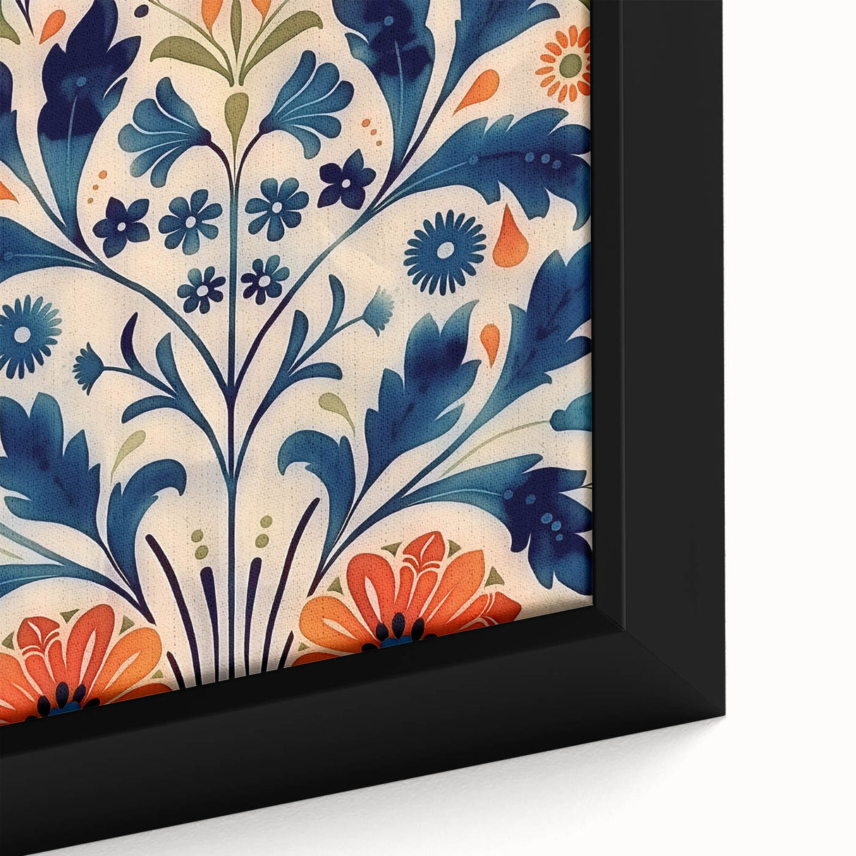 Scandinavian Wall Art | Bold Floral Nordic Art Print | Hygge Style