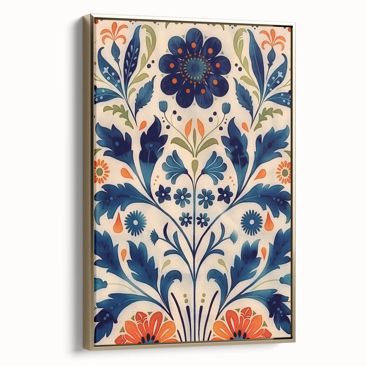 Scandinavian Wall Art | Bold Floral Nordic Art Print | Hygge Style