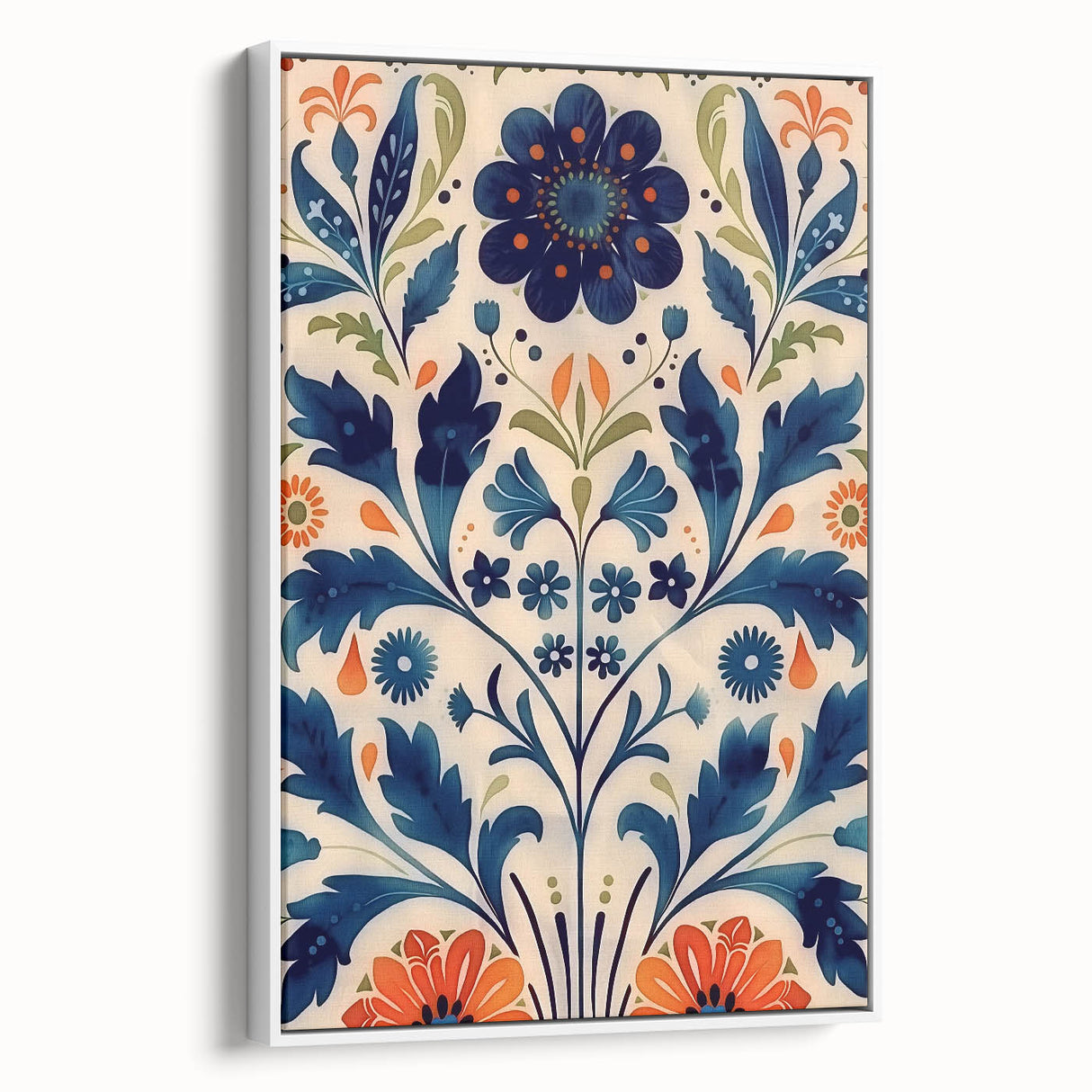 Scandinavian Wall Art | Bold Floral Nordic Art Print | Hygge Style