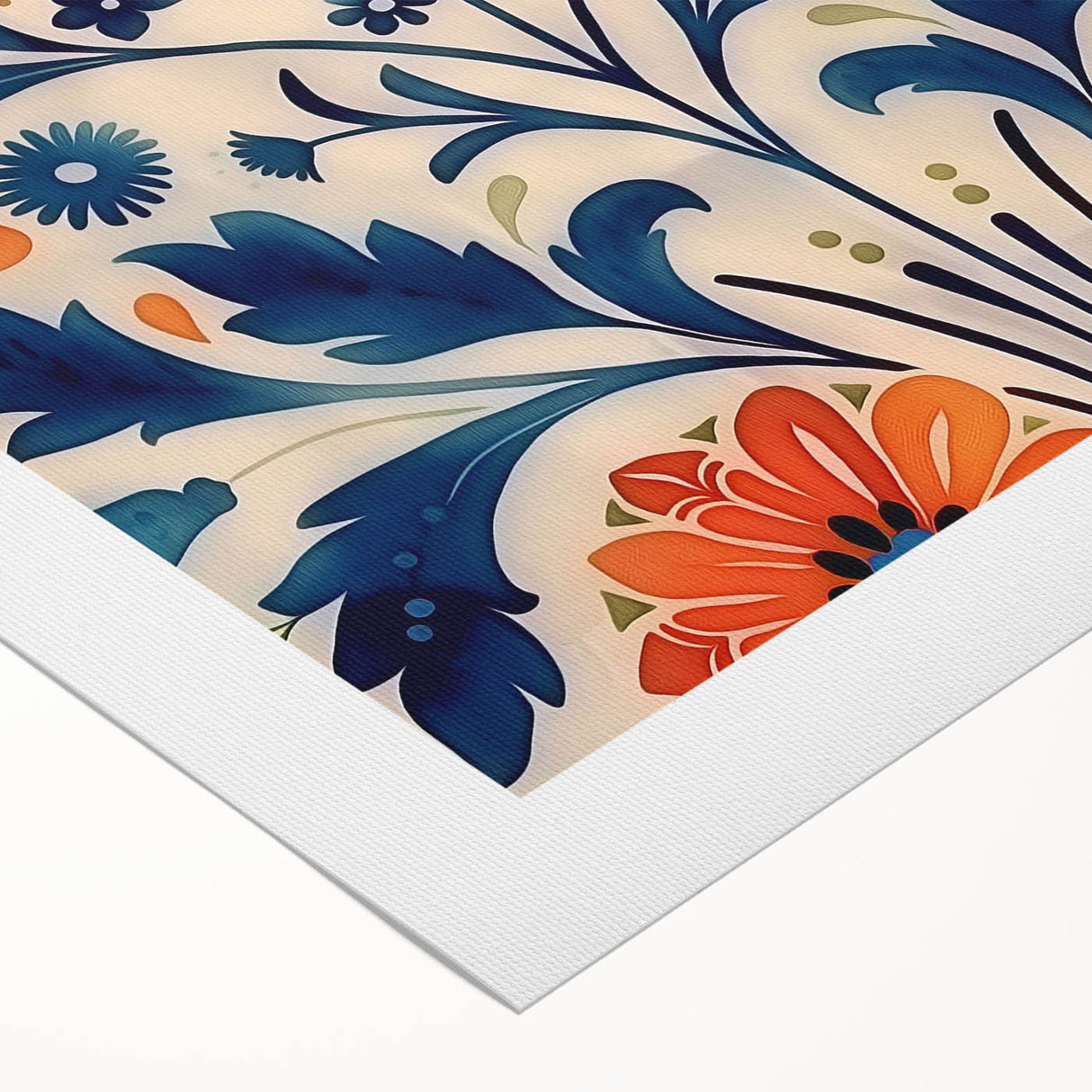 Scandinavian Wall Art | Bold Floral Nordic Art Print | Hygge Style
