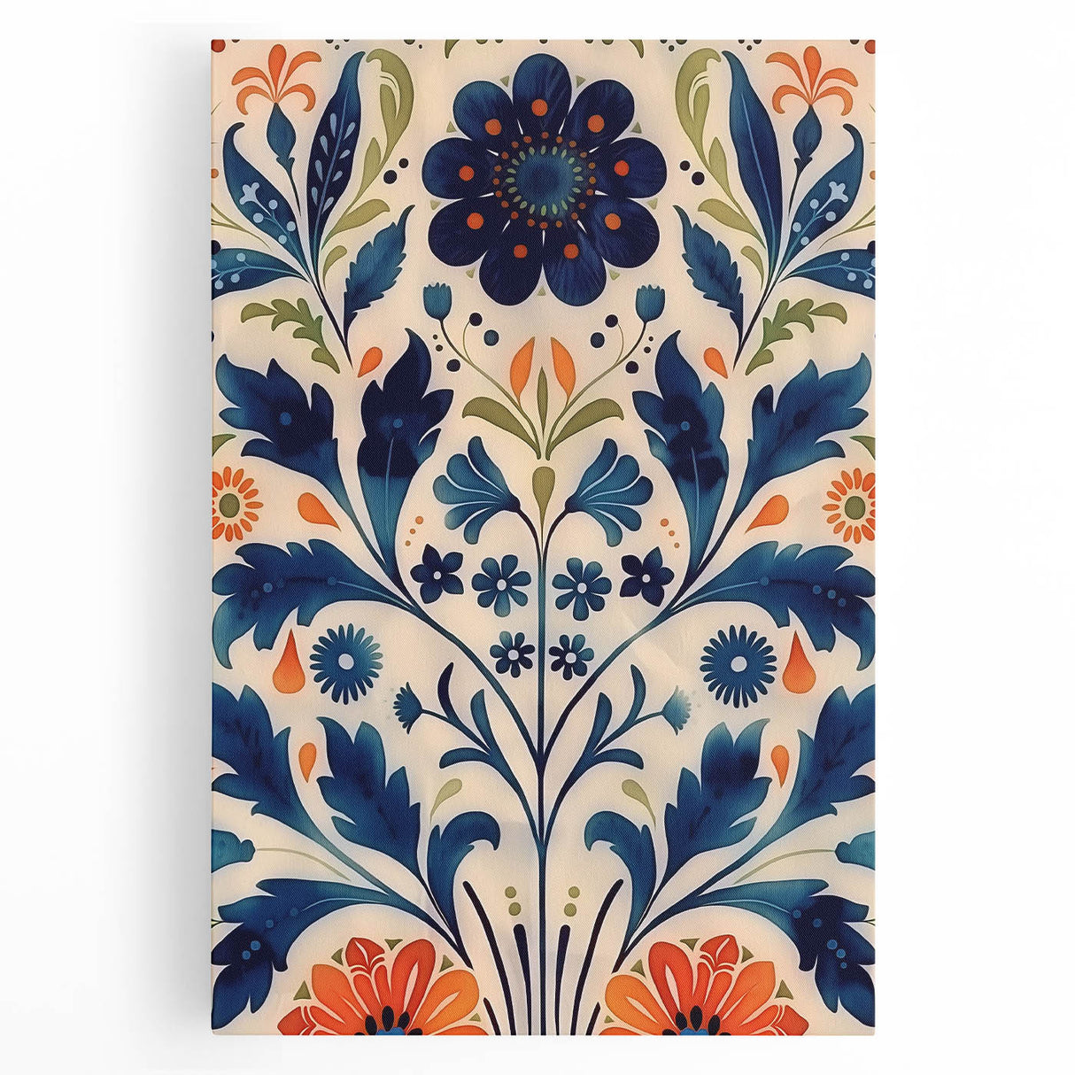 Scandinavian Wall Art | Bold Floral Nordic Art Print | Hygge Style