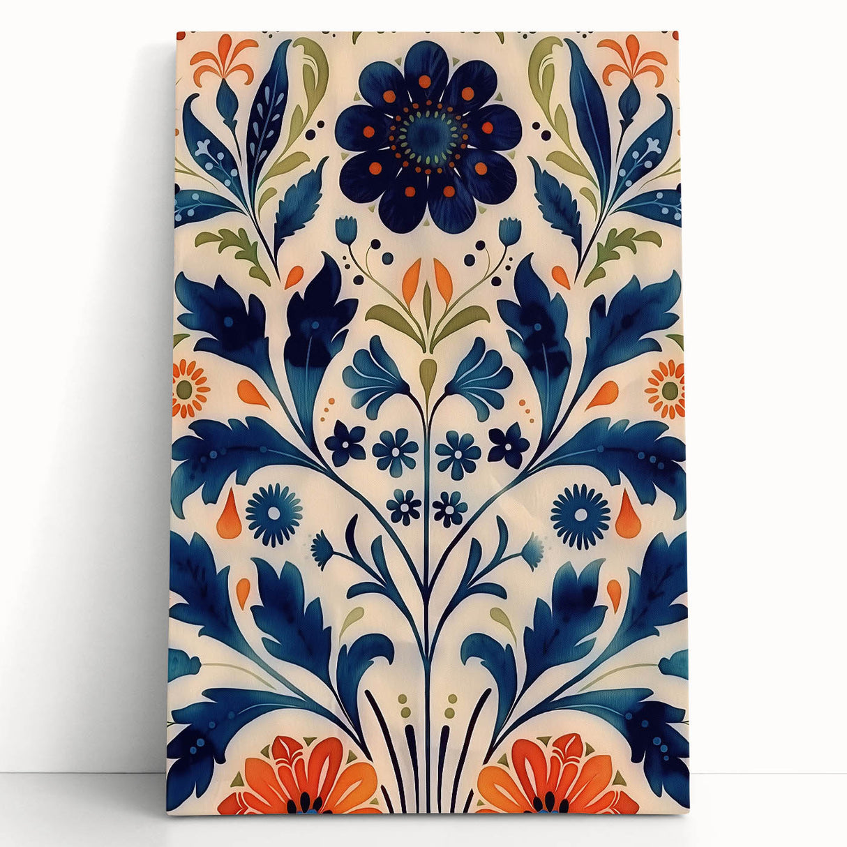 Scandinavian Wall Art | Bold Floral Nordic Art Print | Hygge Style