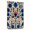 Scandinavian Wall Decor | Elegant Blue Floral Nordic Art Print | Hygge