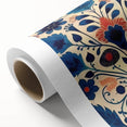 Scandinavian Wall Decor | Elegant Blue Floral Nordic Art Print | Hygge