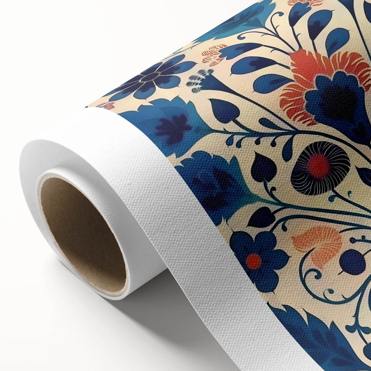Scandinavian Wall Decor | Elegant Blue Floral Nordic Art Print | Hygge
