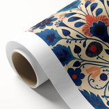 Scandinavian Wall Decor | Elegant Blue Floral Nordic Art Print | Hygge