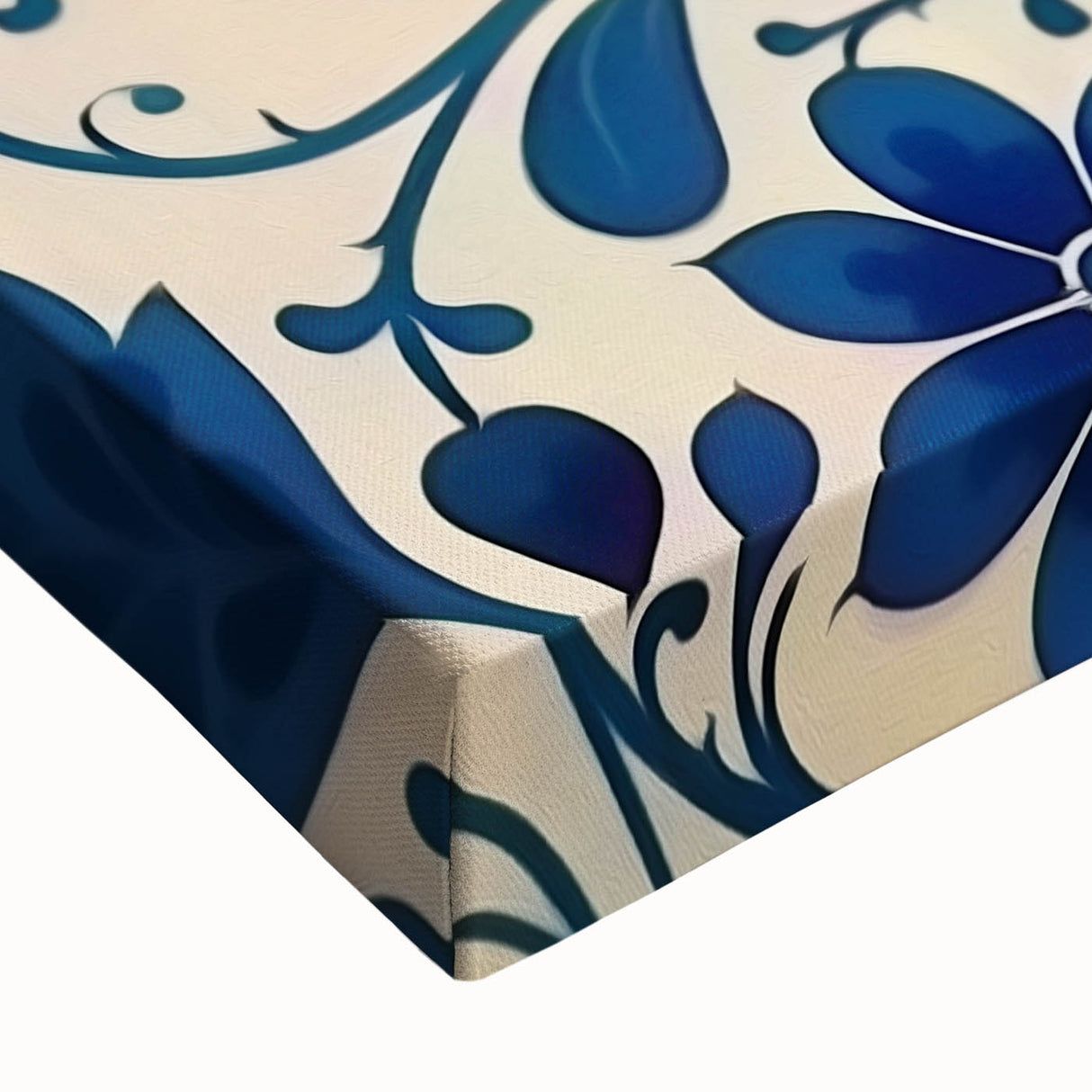 Scandinavian Wall Decor | Elegant Blue Floral Nordic Art Print | Hygge