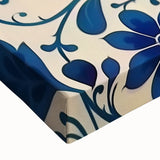 Scandinavian Wall Decor | Elegant Blue Floral Nordic Art Print | Hygge