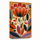 Scandinavian Wall Decor | Vibrant Floral Nordic Art Print | Hygge Style