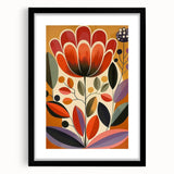 Scandinavian Wall Decor | Vibrant Floral Nordic Art Print | Hygge Style