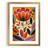 Scandinavian Wall Decor | Vibrant Floral Nordic Art Print | Hygge Style