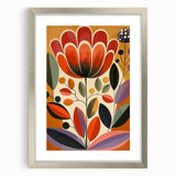 Scandinavian Wall Decor | Vibrant Floral Nordic Art Print | Hygge Style